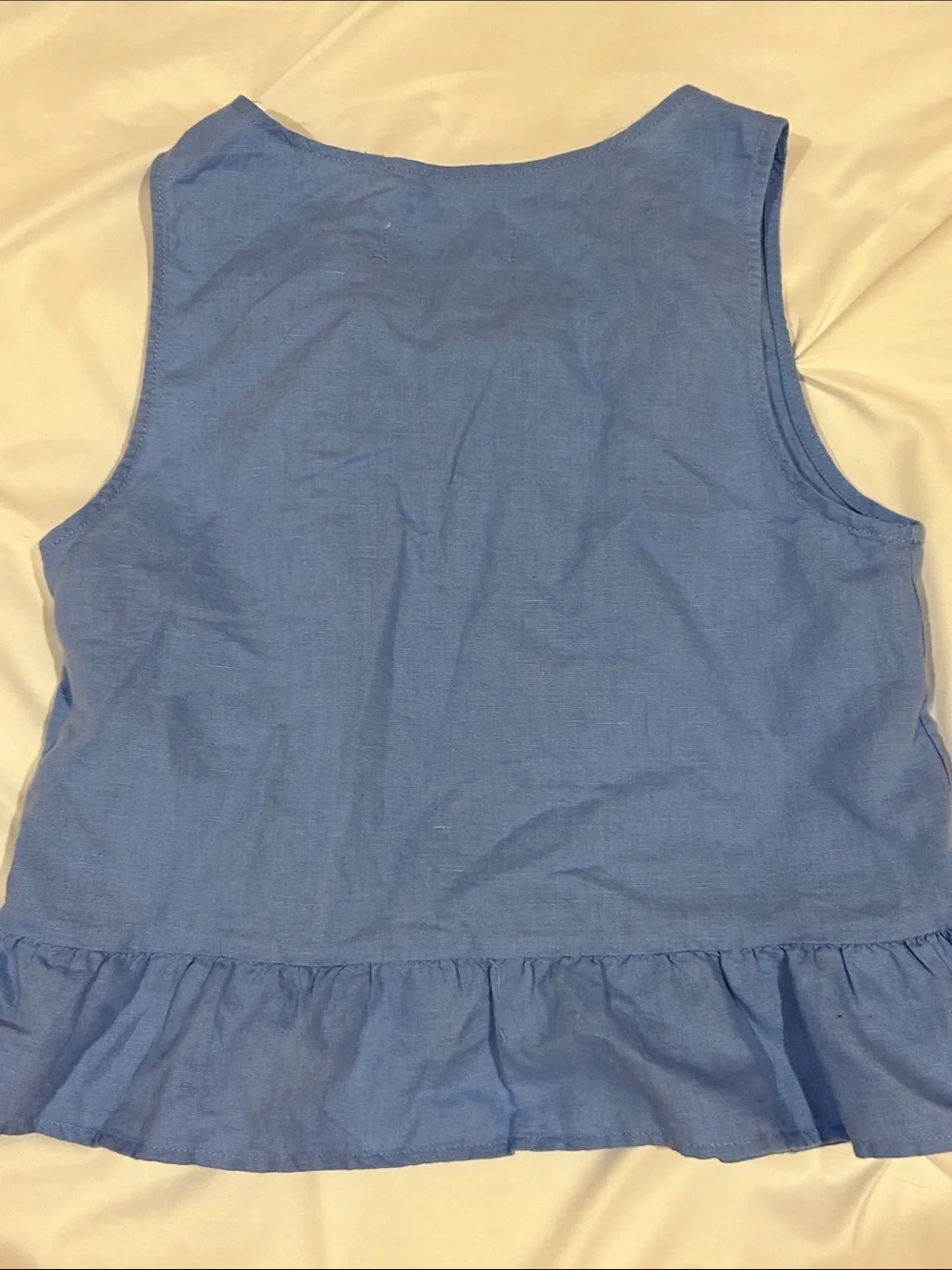 Zara Light Blue Wide-Leg Jumpsuit Set